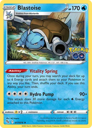 Carta Blastoise