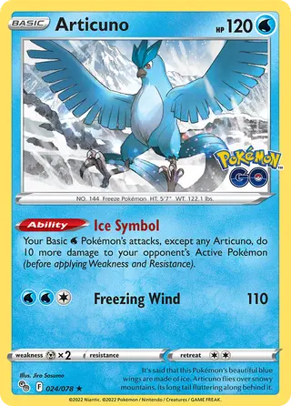 Carta Articuno