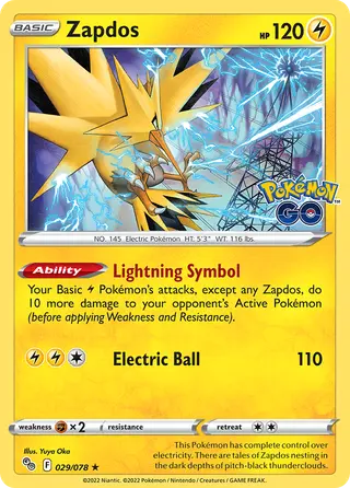 Carta Zapdos