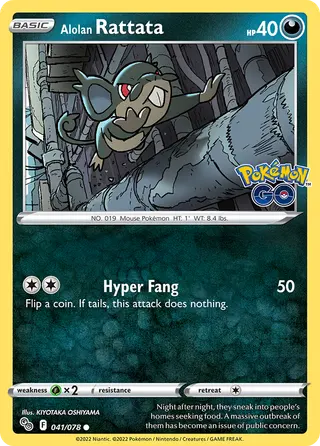 Carta Rattata de Alola