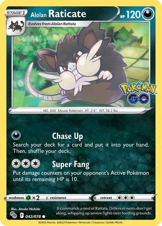 Carta Raticate de Alola