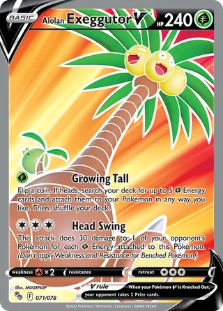 Carta Exeggutor de Alola V