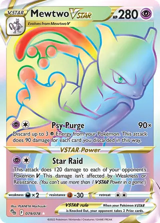 Carta Mewtwo V-ASTRO