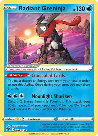 Carta Greninja Radiante