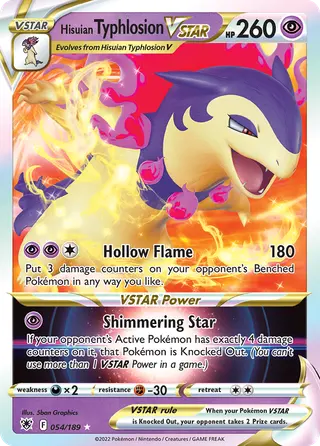 Carta Typhlosion de Hisui V-ASTRO