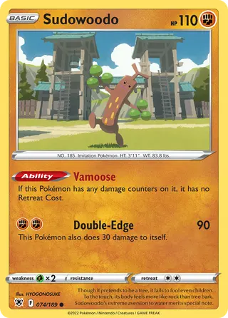Carta Sudowoodo