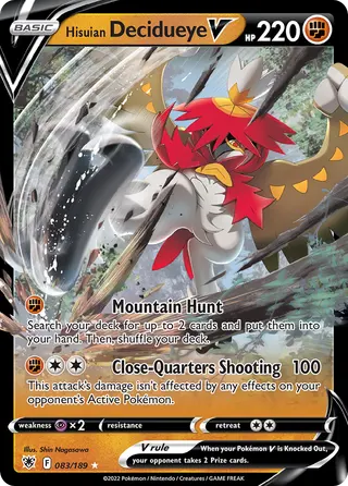 Carta Decidueye de Hisui V