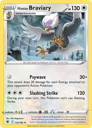 Carta Braviary de Hisui
