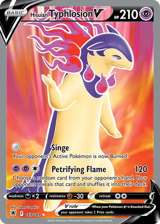 Carta Typhlosion de Hisui V