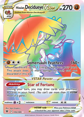 Carta Decidueye de Hisui V-ASTRO