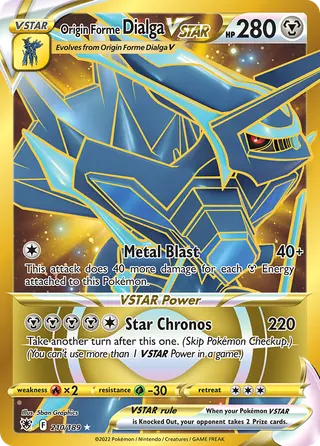 Carta Dialga Forma Origem V-ASTRO