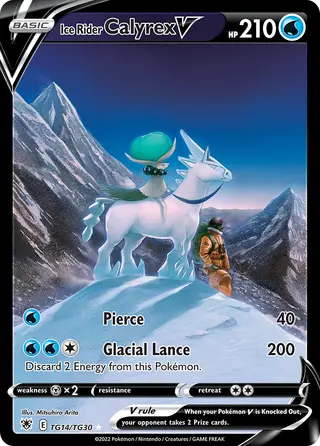 Carta Calyrex Cavaleiro Glacial V