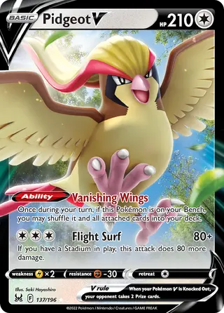 Carta Pidgeot V