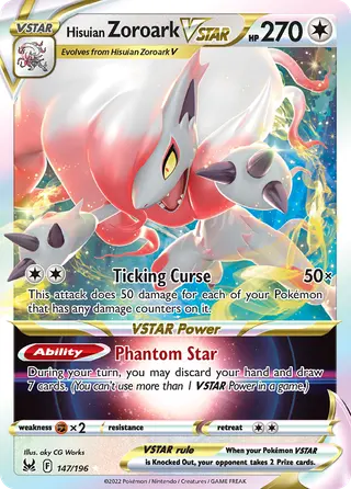 Carta Zoroark de Hisui V-ASTRO