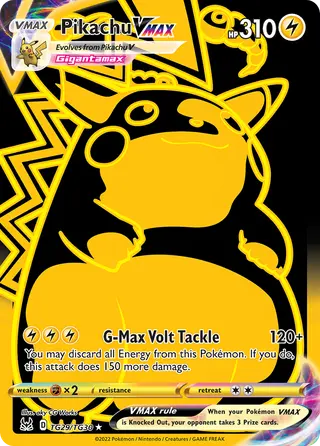 Carta Pikachu VMAX