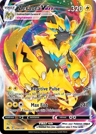 Carta Zeraora VMAX