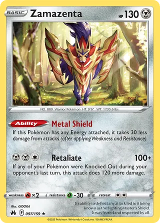 Carta Zamazenta