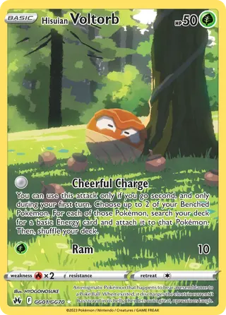 Carta Voltorb de Hisui