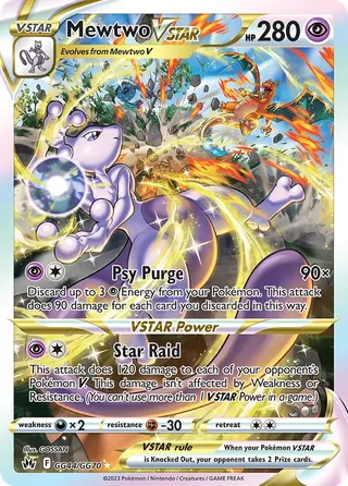 Carta Mewtwo V-ASTRO