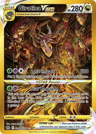 Carta Giratina V-ASTRO