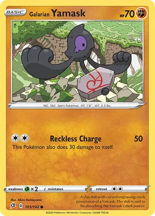 Carta Yamask de Galar