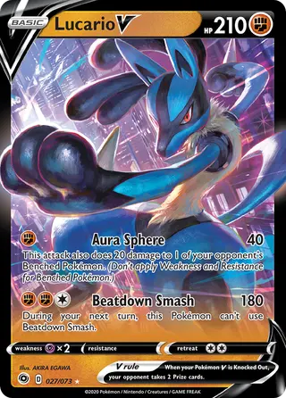 Carta Lucario V