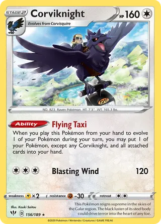 Carta Corviknight