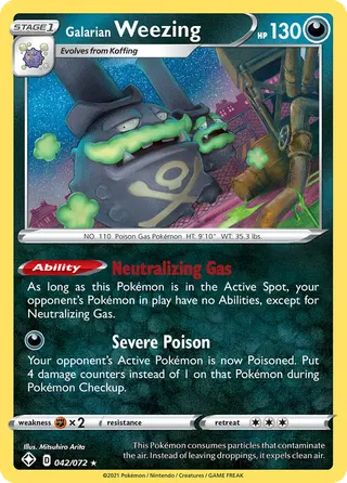Carta Weezing de Galar