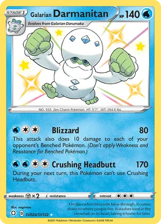Carta Darmanitan de Galar