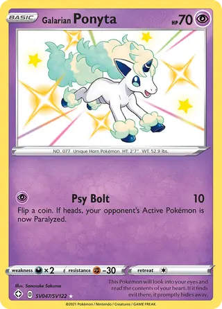 Carta Ponyta de Galar
