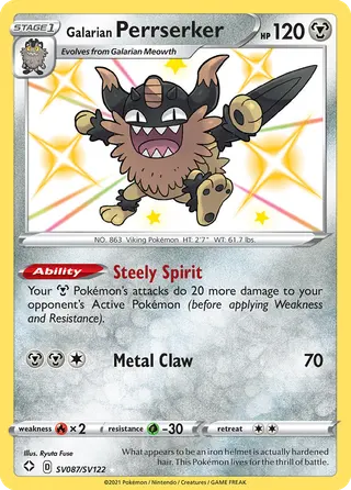 Carta Perrserker de Galar