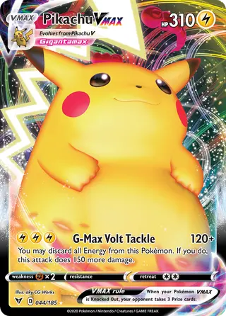 Carta Pikachu VMAX