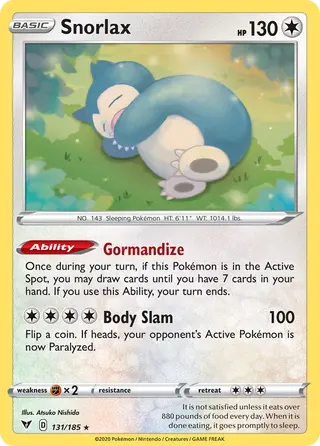 Carta Snorlax