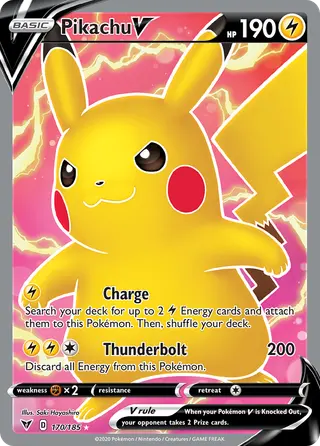 Carta Pikachu V