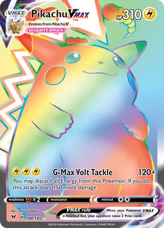 Carta Pikachu VMAX