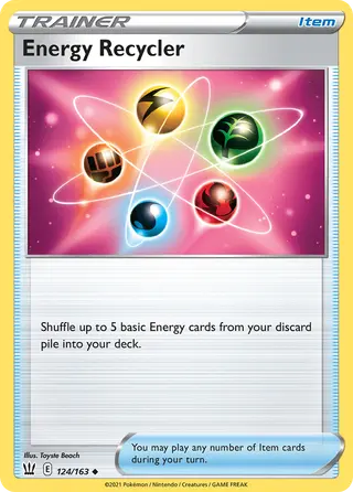 Carta Reciclador de Energia