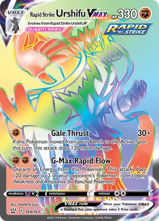 Carta Urshifu Golpe Fluido VMAX