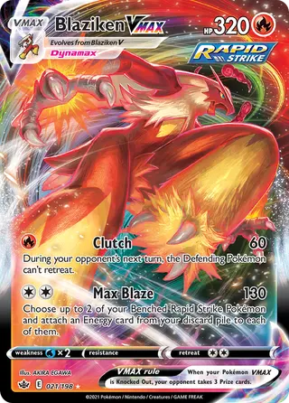 Carta Blaziken VMAX