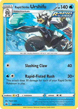 Carta Urshifu Golpe Fluido