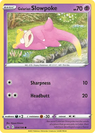 Carta Slowpoke de Galar