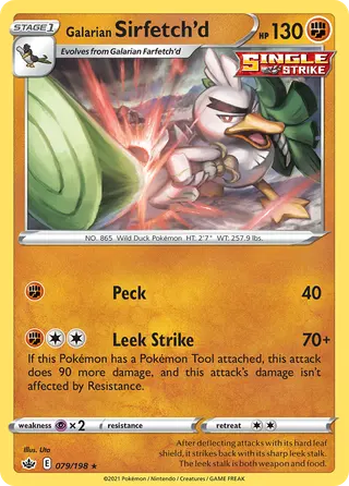 Carta Sirfetch'd de Galar