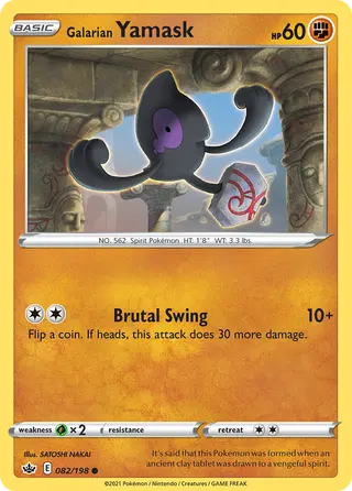 Carta Yamask de Galar