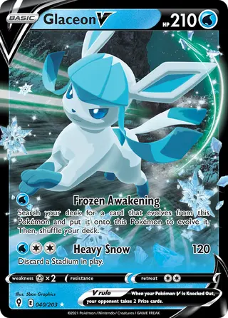 Carta Glaceon V