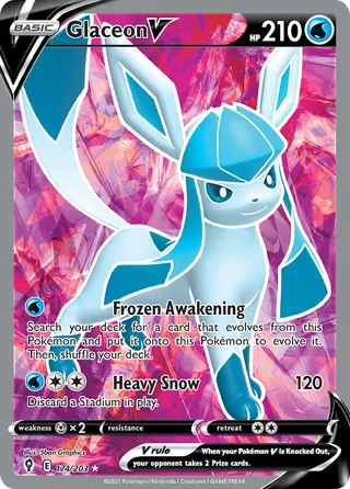 Carta Glaceon V