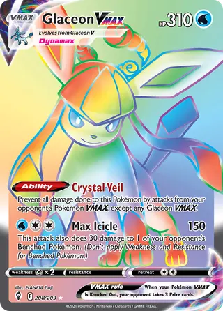 Carta Glaceon VMAX