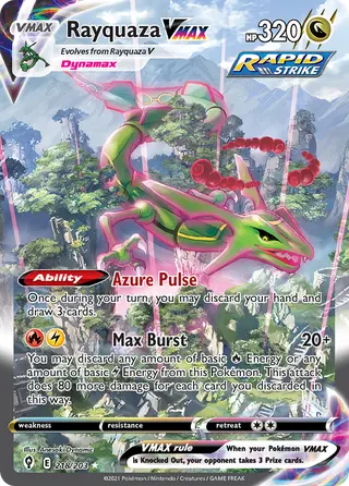 Carta Rayquaza VMAX