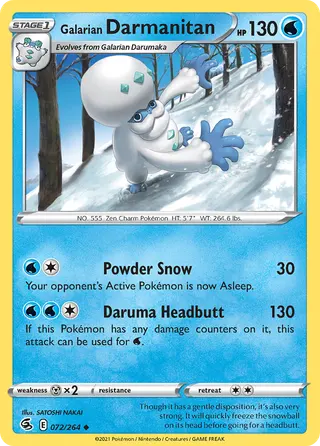 Carta Darmanitan de Galar