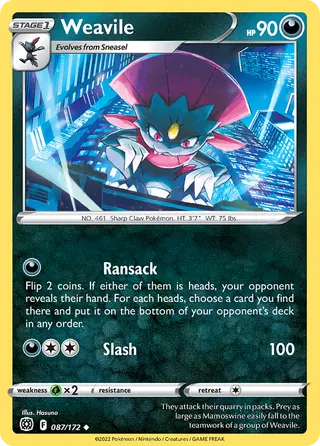 Carta Weavile