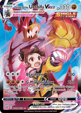 Carta Urshifu Golpe Decisivo VMAX