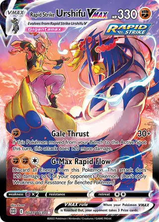 Carta Urshifu Golpe Fluido VMAX